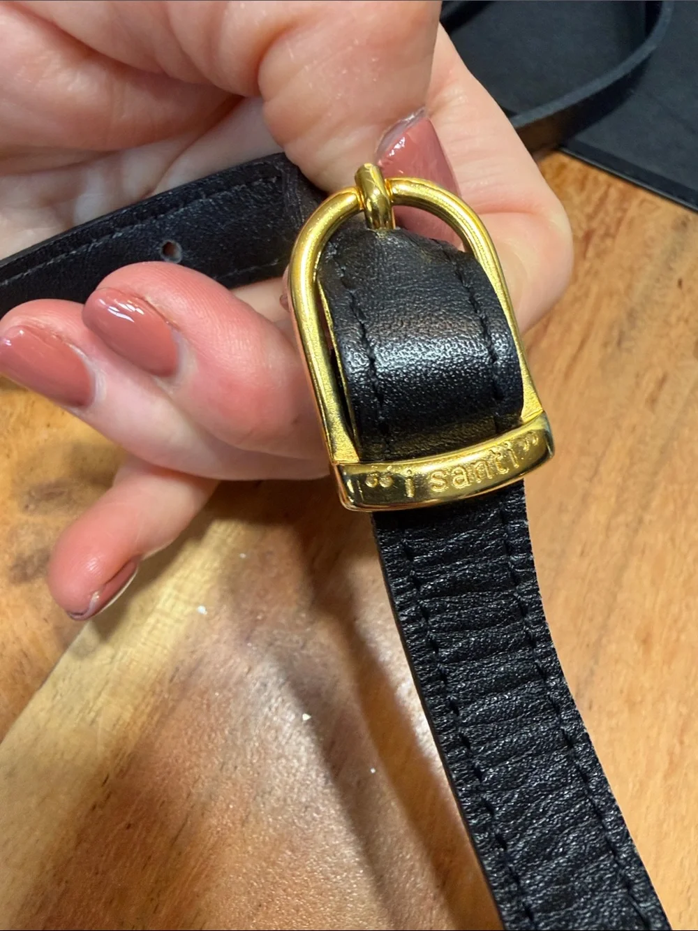 I Santi Milano 1980’s Rare Old Money Made in Italy Black Leather Canteen Bag